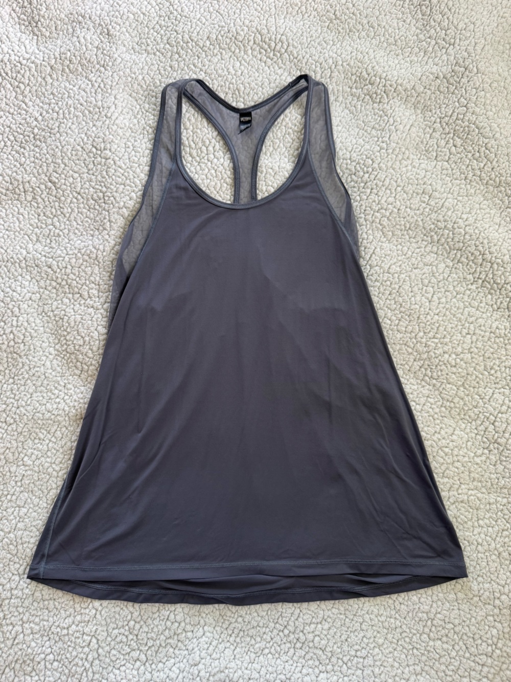 Victoria's Secret Charcoal Racerback Athletic Tank Top
